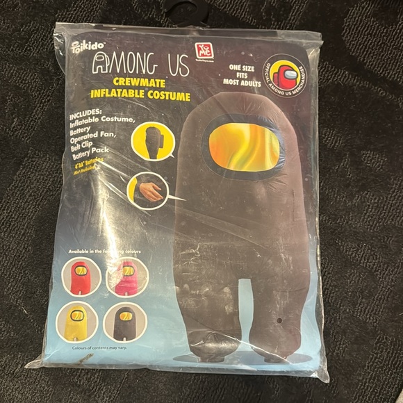 AMONG US - Black Inflatable Costume (one size fits most) Toikido/YuMeToys RARE😎 - Picture 16 of 16